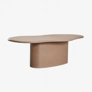 Ovale Eettafel 230x130 Cm In Beton Vaduz Licht Kameelbruin - Sklum