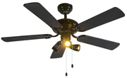 Moderne Plafondventilator met lamp zwart - Mistral 42 Modern GU10 rond Binnenverlichting Lamp