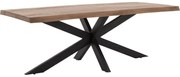 Goossens Eettafel Zida, Rechthoekig 200 x 100 cm boomstamblad