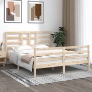 vidaXL Bedframe massief hout 160x200 cm