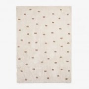 Rechthoekig Vloerkleed 125x170 Cm Van Katoen Jankiel Kids Bruin - Tarwe - Sklum