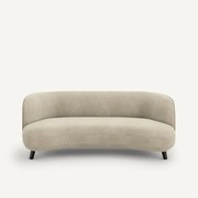 3-zitsbank in linnen fluweel, Rosebury, ontwerp door Emmanuel Gallina