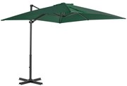 vidaXL Zweefparasol met aluminium paal 250x250 cm groen