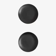 Set Van 2 Belvere Dessertbordjes Zwart - Sklum