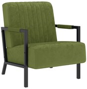 vidaXL Fauteuil fluweel lichtgroen