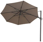 Platinum Challenger Zweefparasol T2 premium - 3,5 m. rond Havana taupe