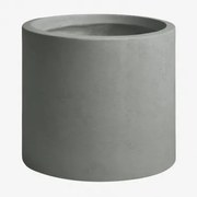 Aurevi Betonnen Buitenbloempot Ø35 Cm & Grijs – Koel - Sklum