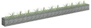 vidaXL Gabion plantenbak verhoogd 450x30x30 cm gegalvaniseerd staal