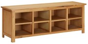 vidaXL Schoenenrek 114x37x45 cm massief eikenhout