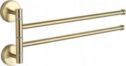 Mexen dubbele draaibare handdoekhouder, goud - 7039242-50