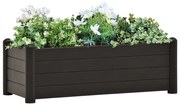 vidaXL Plantenbak verhoogd 100x43x35 cm PP antraciet