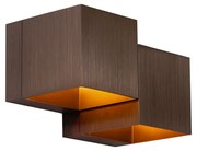 Moderne wandlamp donker brons 2-lichts - Transfer Double Modern G9 vierkant Binnenverlichting Lamp
