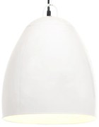 vidaXL Hanglamp industrieel rond 25 W E27 42 cm wit