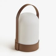 Draadloze Led-buiten Tafellamp Agnese Bruin – Koffie - Sklum