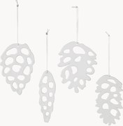 Kerstornamenten Alba Cone, 4-delig