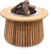 Happy Cocooning Lagune Round 60 Vuurtafel - Ø 60 cm - Teakhout - Modern Design