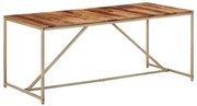 vidaXL Eettafel 180x90x76 cm massief sheeshamhout