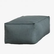 Poef 110x65 Cm In Dojans-stof Groen – Ether - Sklum
