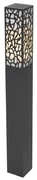 Modern buiten paaltje zwart 90 cm IP44 - Nicole Modern E27 IP44 Buitenverlichting