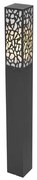 Modern buiten paaltje zwart 90 cm IP44 - Nicole
