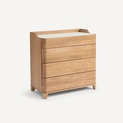 Ladekast in massief eik, Junius design E. Gallina