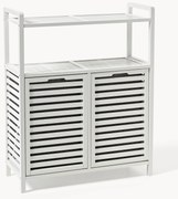 Bamboe badkamerplankenset met wasmanden