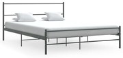 vidaXL Bedframe metaal grijs 140x200 cm