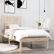 vidaXL Bedframe massief hout 75x190 cm 2FT6 Small Single