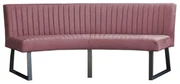 Eetkamerbank - Hengelo - stof Element roze 10 - geschikt voor ovale tafel 200 cm