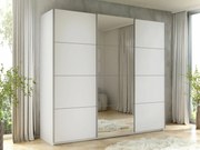 Kledingkast Comfivo Granium III, Wit, 210x250x60cm, 221 kg, Kledingkast deuren: Schuivend