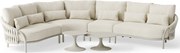 Feroli hoek loungeset 6 delig Camel sand | Misty rope | Beachy bouclé SUNS