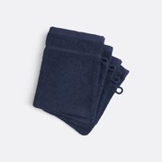 Set van 4 washandjes in bouclette badstof, Zavara