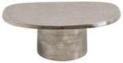 Kare Design Bossy Organic Organische Salontafel Aluminium Zilver - 87 X 59cm.