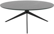 Goossens Excellent Salontafel Cipressen rond, keramiek zwart, modern design, 80 x 32 x 80 cm