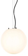 Moderne buiten hanglamp wit 25 cm IP44 - Nura Modern E27 IP44 Buitenverlichting bol / globe / rond