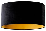 Velours lampenkamp zwart ovaal 50/33/25