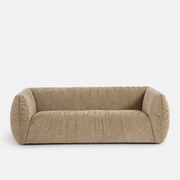 3- of 4-zits rechte bank, in gevlamd chenille, SILVER