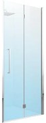 Novellini Young deur vouw nis rechts 87-91cm helder glas & matchroom profiel y21bs87d-1b