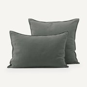 Kussensloop in gewassen hennep, Helm