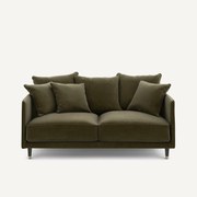 3-zits compacte fluwelen bank, Lazare