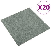 vidaXL Tapijttegels 20 st 5 m² 50x50 cm groen