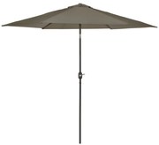 Madison Parasol Tenerife rond 300 cm grijs