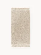 Pluizig hoogpolig vloerkleed Dreamy met franjes