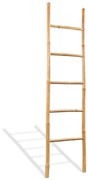 vidaXL Handdoekladder met 5 sporten 150 cm bamboe