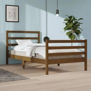 vidaXL Bedframe massief grenenhout honingbruin 100x200 cm