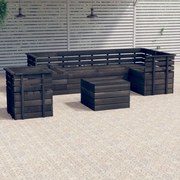 vidaXL 7-delige Loungeset pallet massief grenenhout donkergrijs