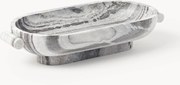 Decoratieve schaal Fossil van marmer, B 46 cm