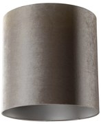 Velours lampenkap taupe cilinder 40/40/40