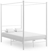 vidaXL Hemelbedframe metaal wit 120x200 cm