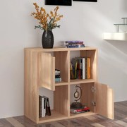 vidaXL Boekenkast 60x27,5x59,5 cm spaanplaat sonoma eikenkleurig